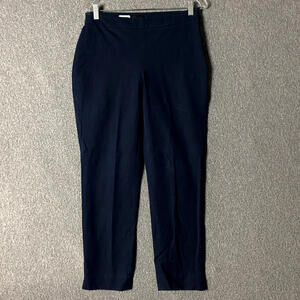 Talbots Women’s Size 6 Chatham Ankle Curvy Blue Cotton Dress Pants